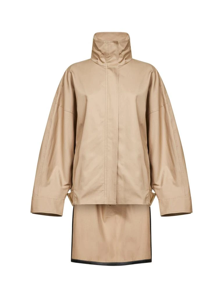 DARKPARK | Beige cotton New Celine asymmetric aviator bomber jacket | Women | S