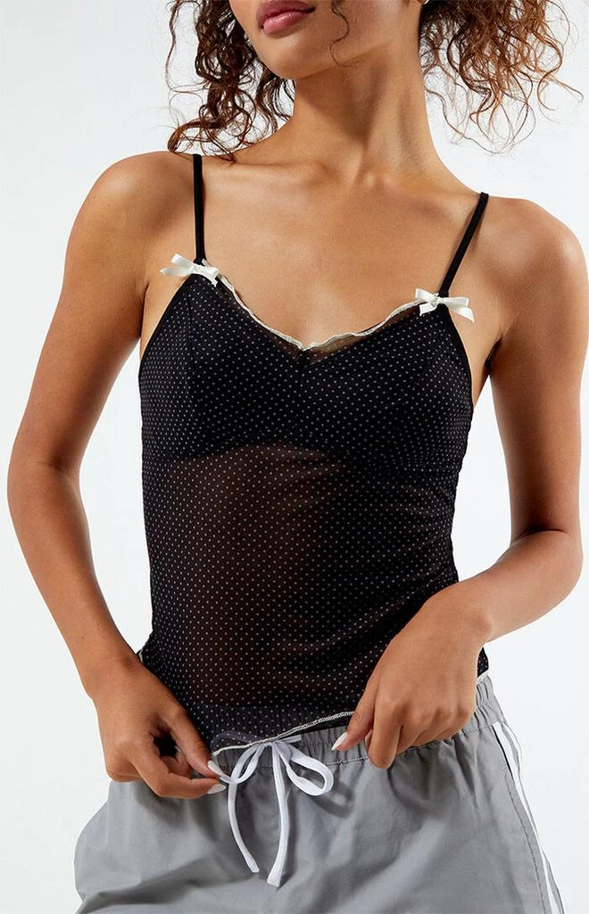 LA Hearts Polka Dot Bow Tank Top 2