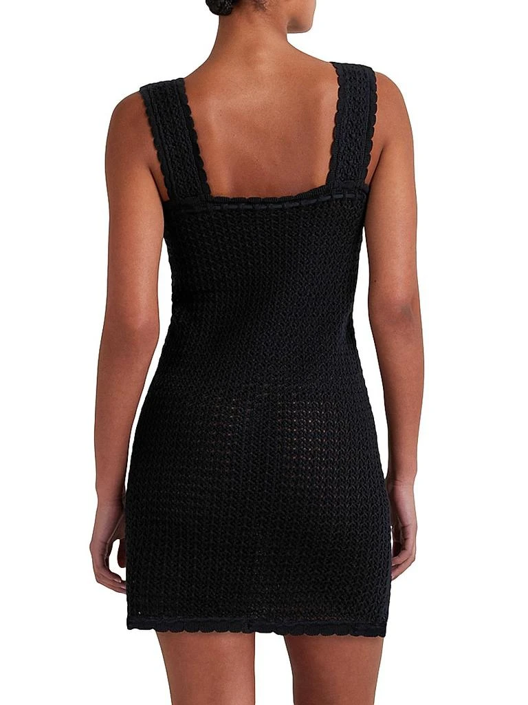 Peony Pointelle Scalloped Minidress 4
