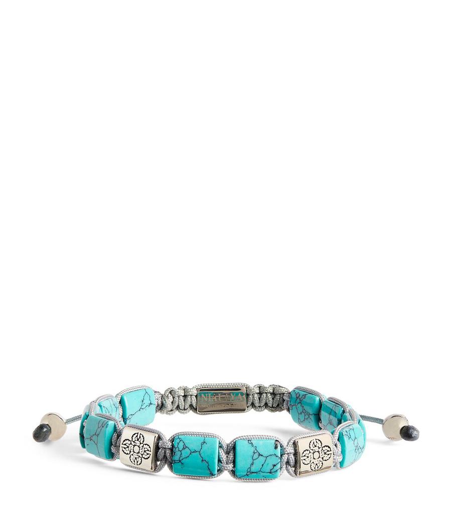 Nialaya Turquoise Dorje Flatbead Bracelet
