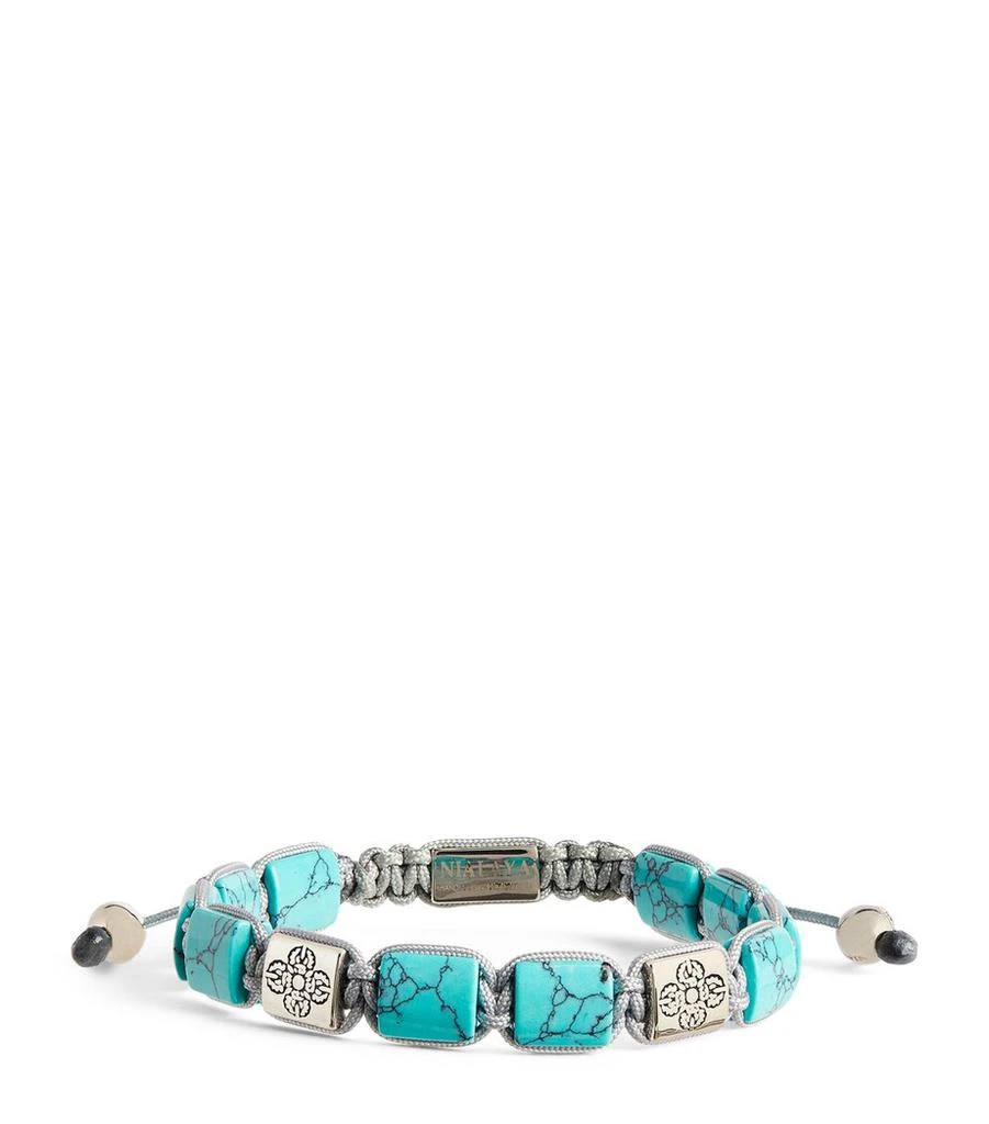 Nialaya Turquoise Dorje Flatbead Bracelet 1