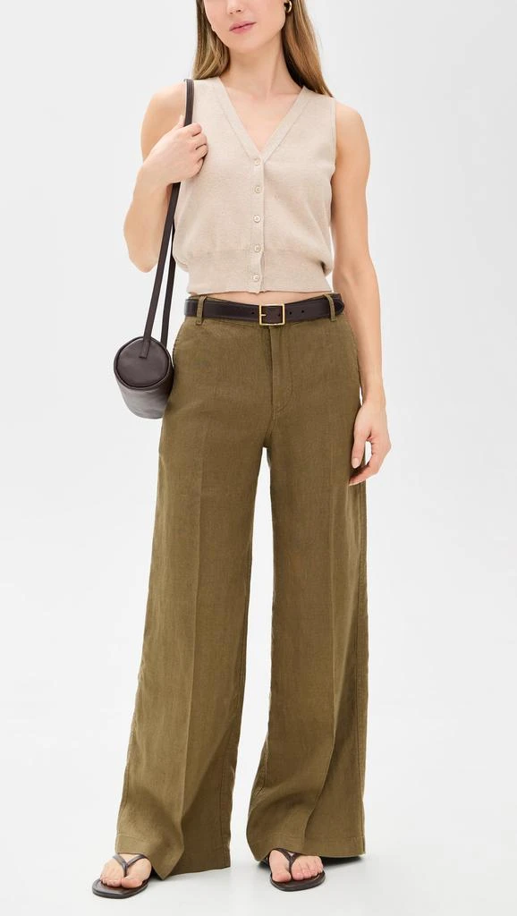 Madewell The Zoe Relaxed Wide Pant in 100% Linen 4