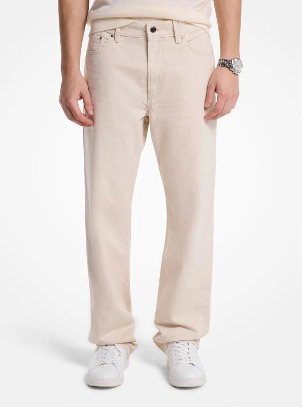 Michael Kors Finn Straight-Fit Stretch Denim Jeans