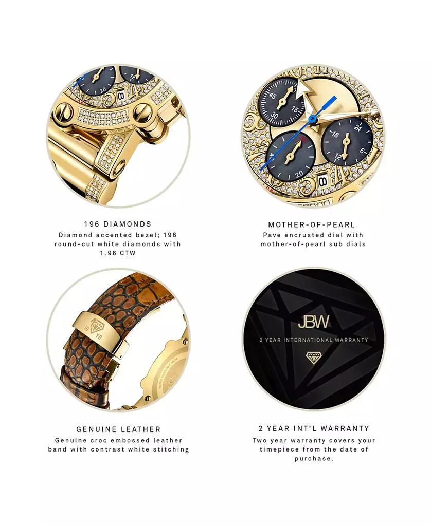 Jbw Men's 10 YR Anniversary Phantom Diamond (1 3/4 ct.t.w.) & Chronograph Watch 4