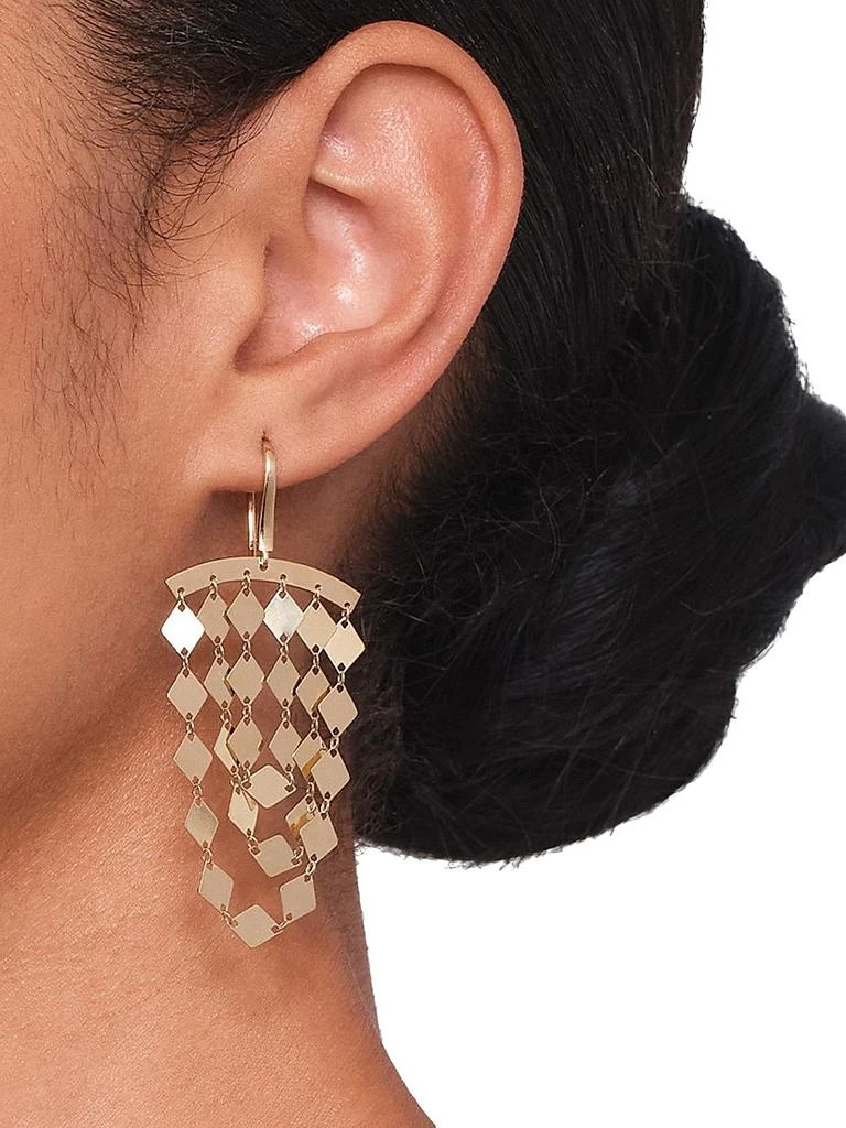 LANA Laser Kite 14K Yellow Gold Cascading Drop Earrings 3