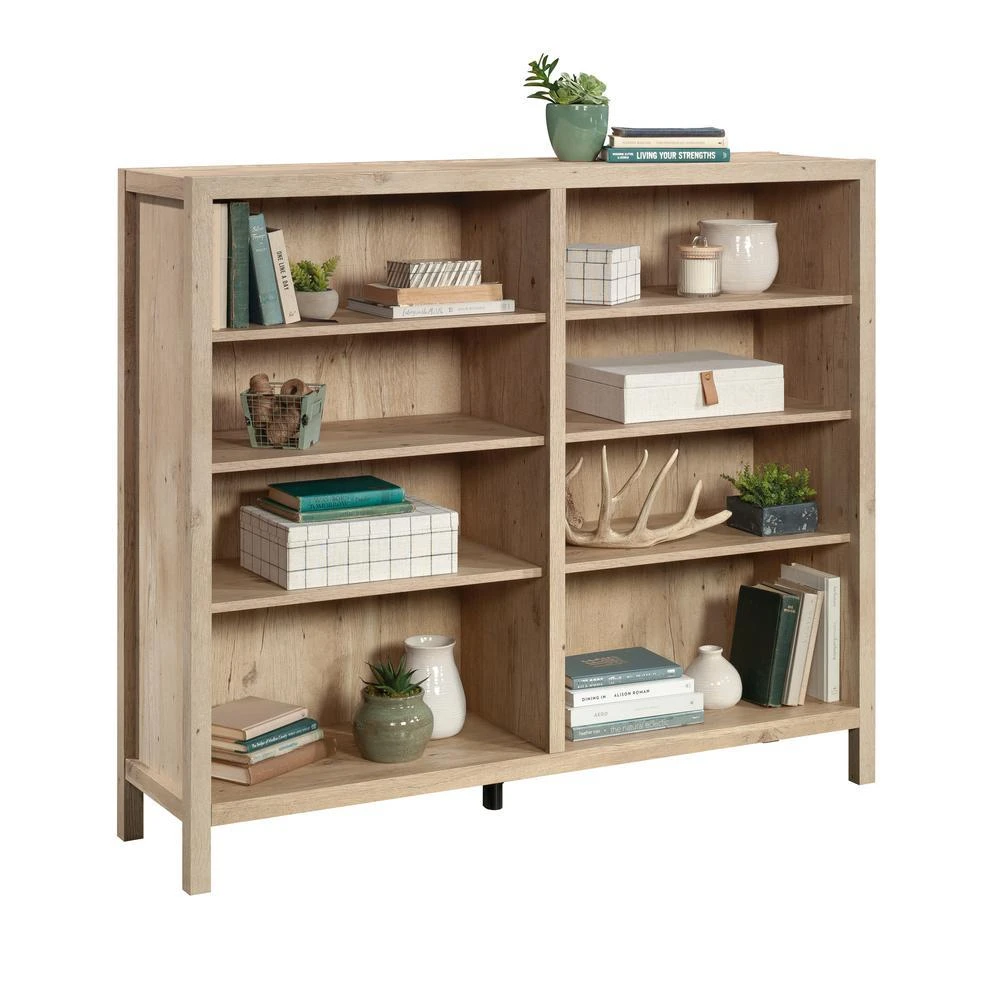 Sauder Pacific View Bookcase, Prime Oak finish