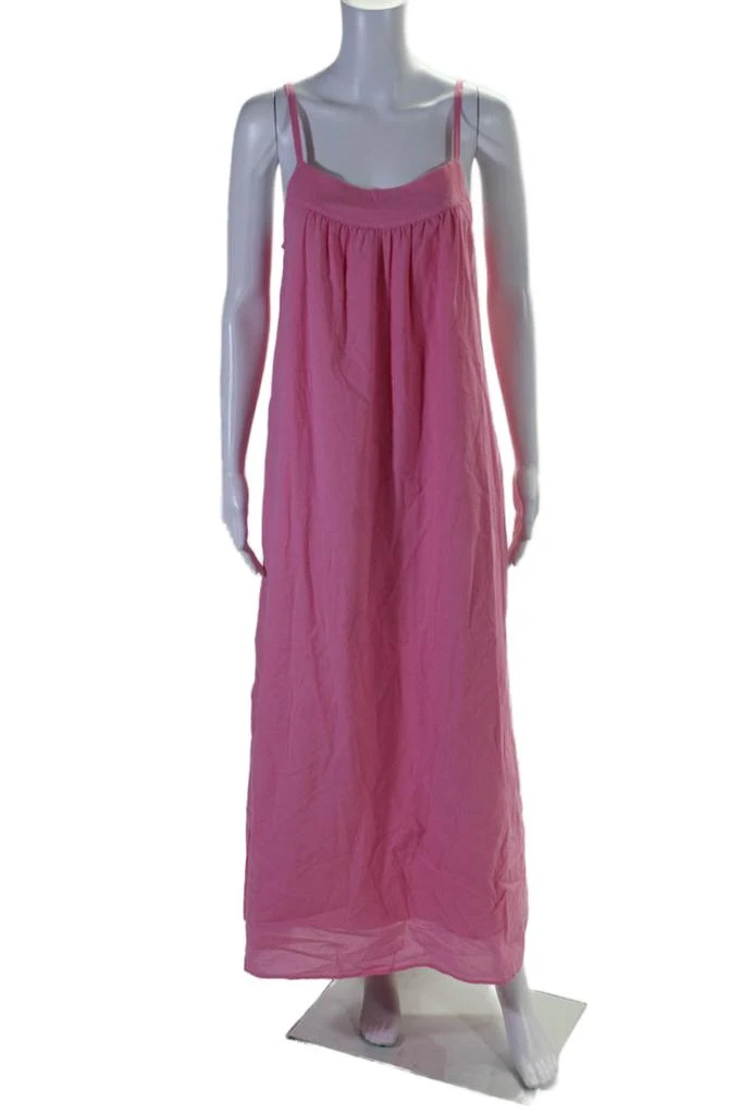 XIRENA Xirena Womens Rose Cotton Square Neck Sleeveless Cami Poplin Dress 1