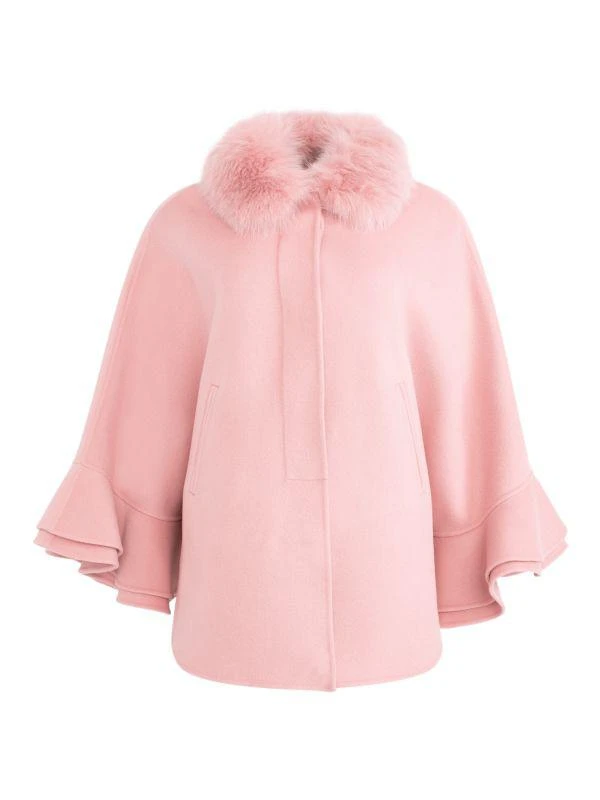 WOLFIE FURS Made For Generations™ Toscana Shearling Cashmere Blend Cape 1