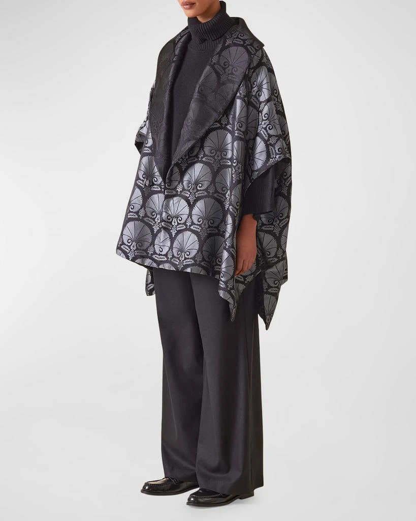 Eskandar Reversible Sloped Shoulder Shawl Collar Jacket (Long Plus Length) 7