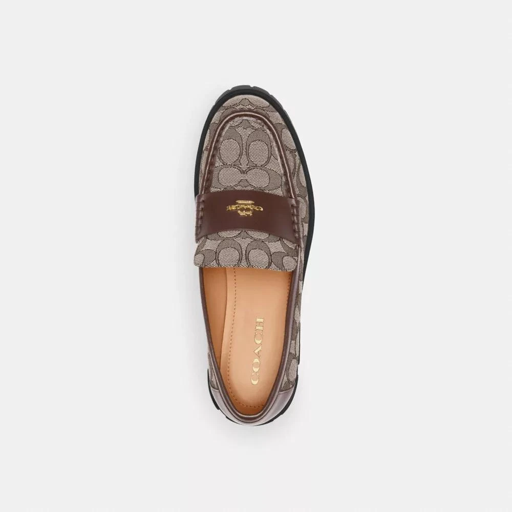 COACH® Ruthie Loafer In Signature Jacquard 3