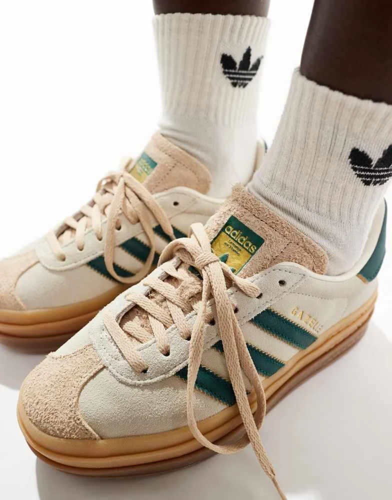 adidas gazelle silver green womens adidas Originals Women's Gazelle Bold