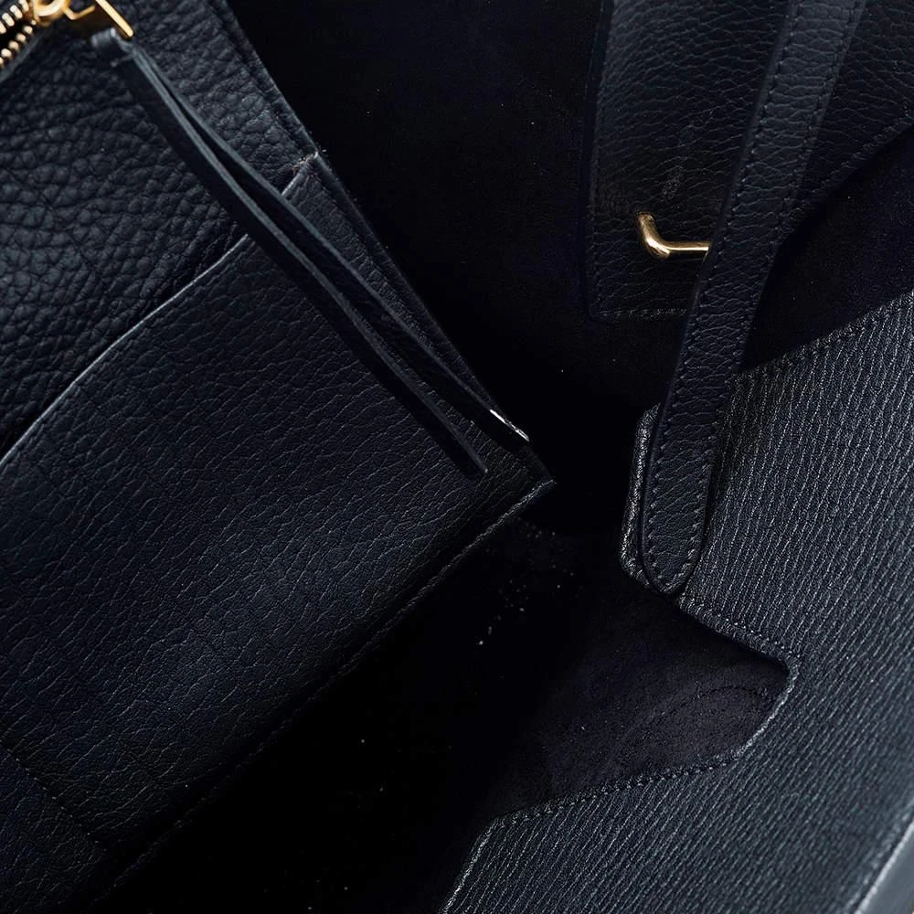 Celine Celine Black Leather Small Tie Tote 8