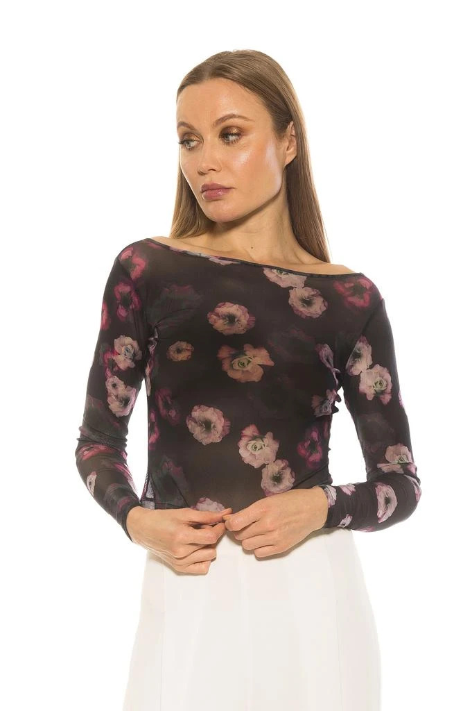 ALEXIA ADMOR Opal Sheer Mesh Top 3