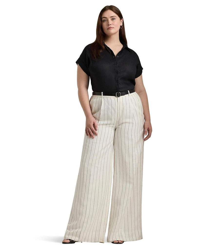 Ralph Lauren Plus-Size Linen Dolman-Sleeve Shirt 4