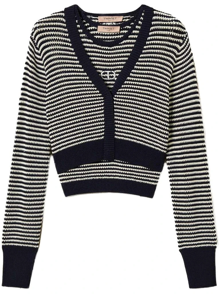 TWIN-SET SOFT AND COZY KNIT SWEATER 1