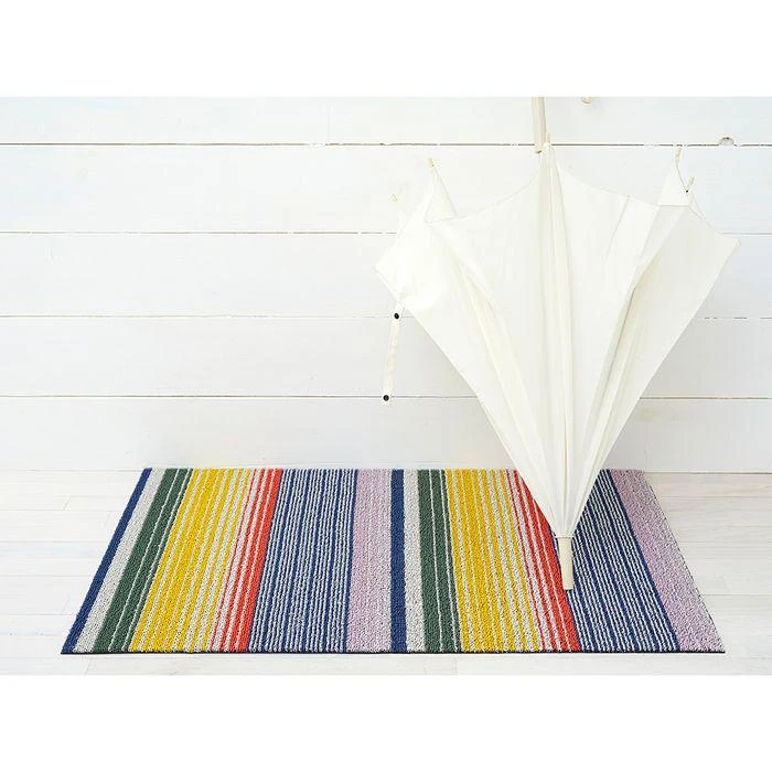 Chilewich Pop Stripe Shag Utility Rug, 24" x 36" 3