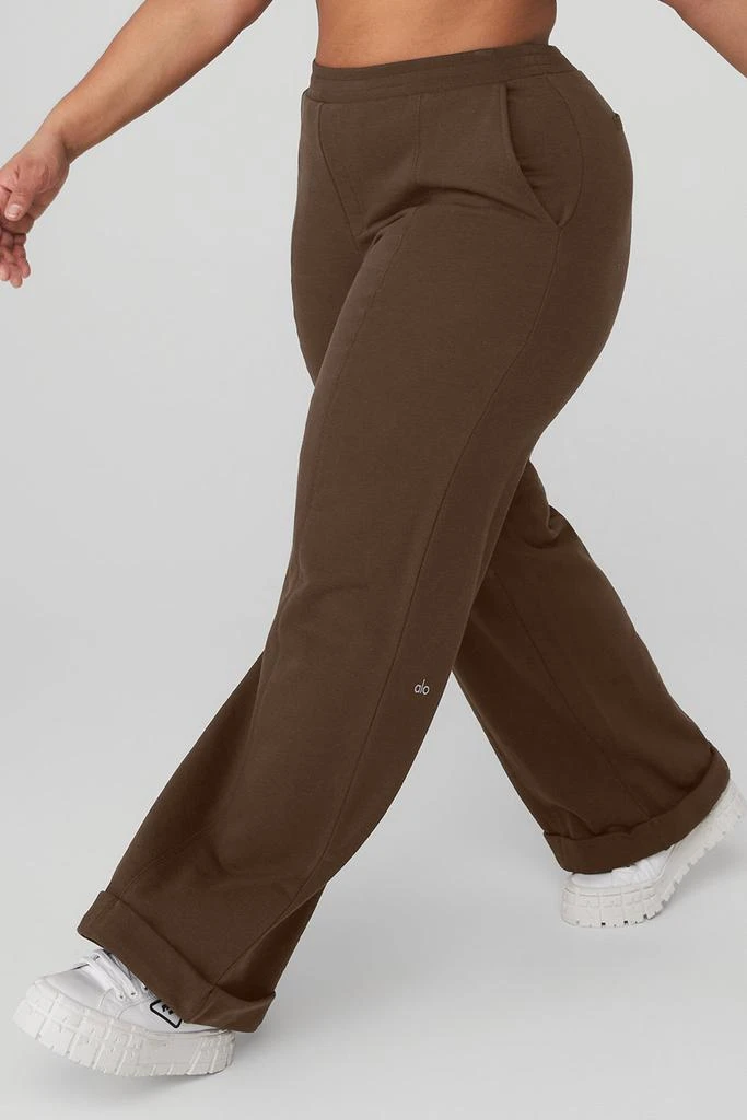 Alo High-Waist Trouser Wide Leg Pant - Espresso 6