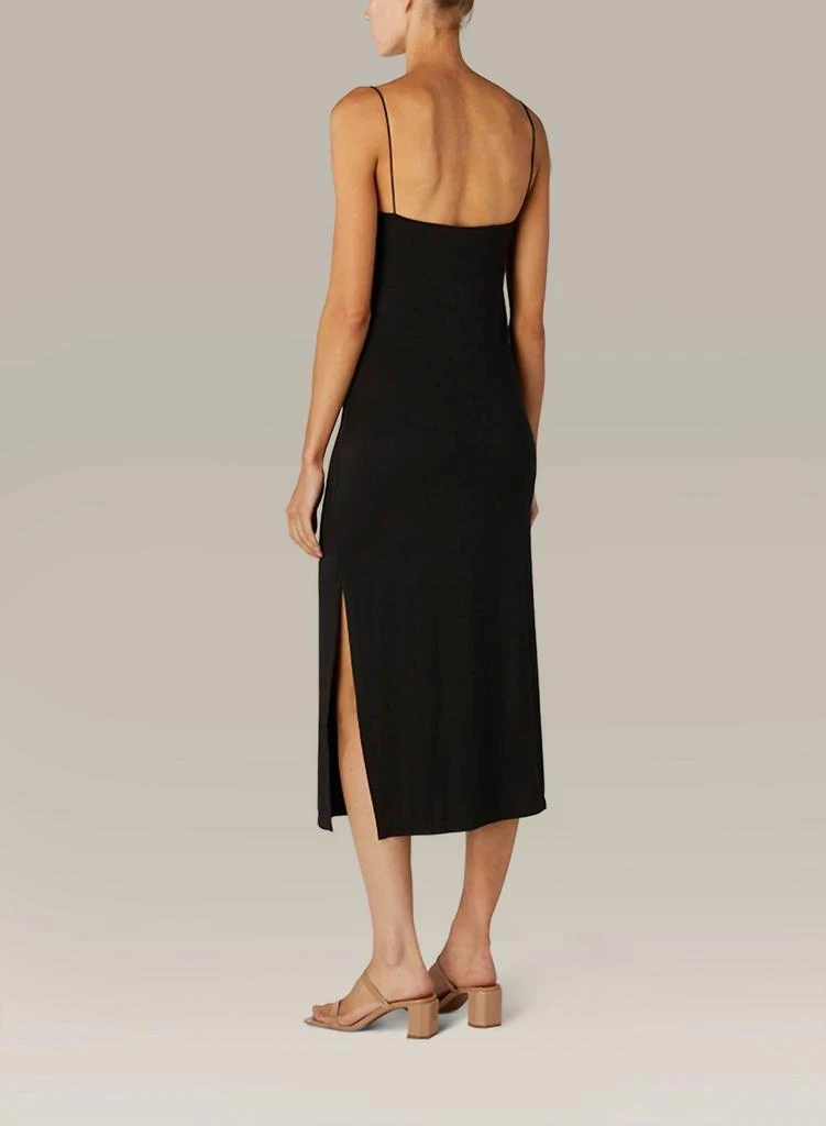 enza costa black dress Silk Rib Maxi Dress