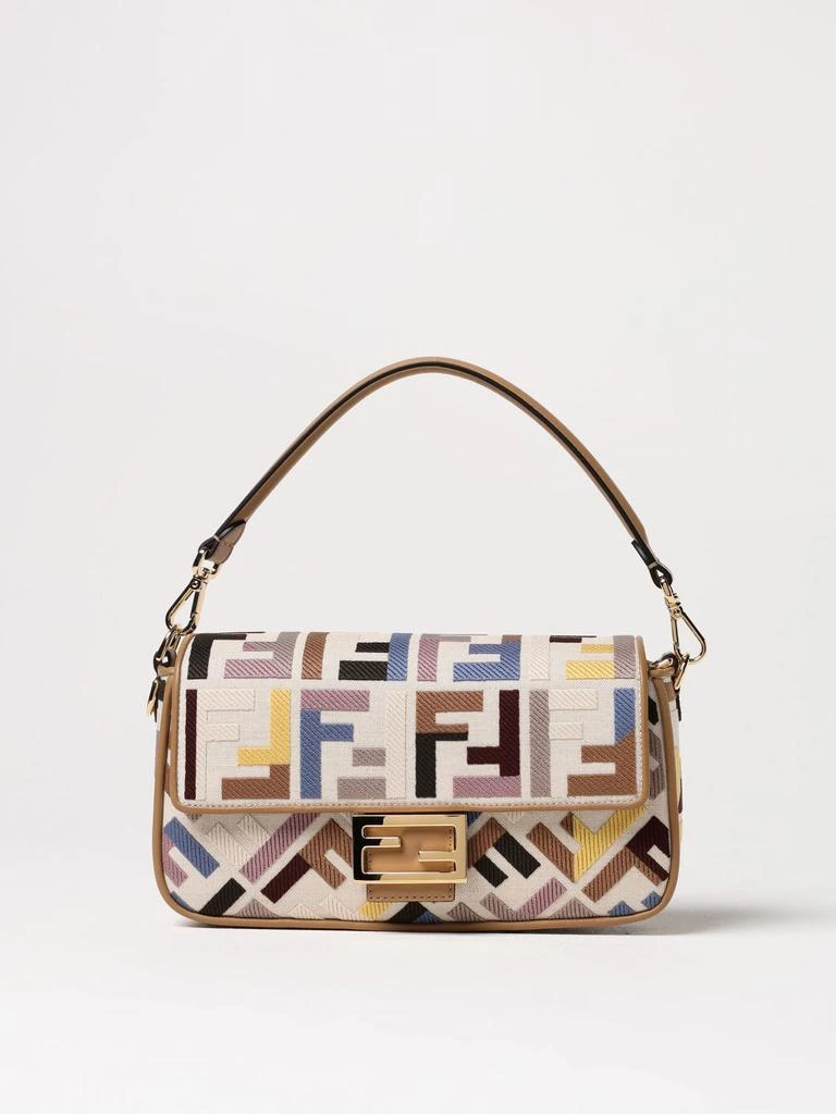 Fendi Fendi Baguette canvas handbag with FF jacquard monogram 1