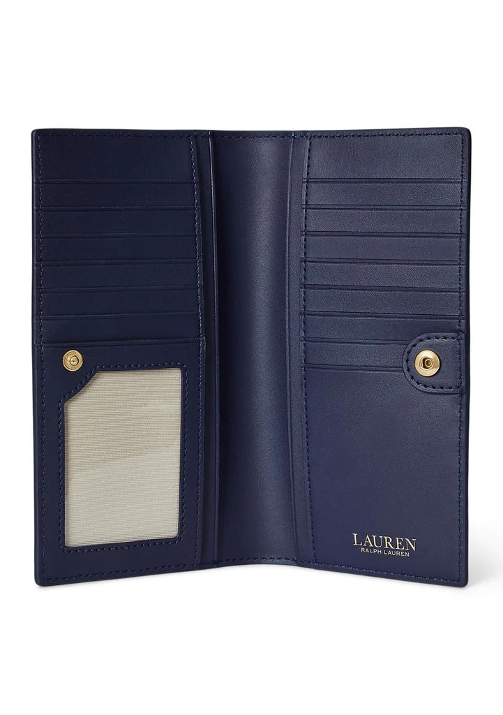 Ralph Lauren Crosshatch Leather Slim Wallet 3