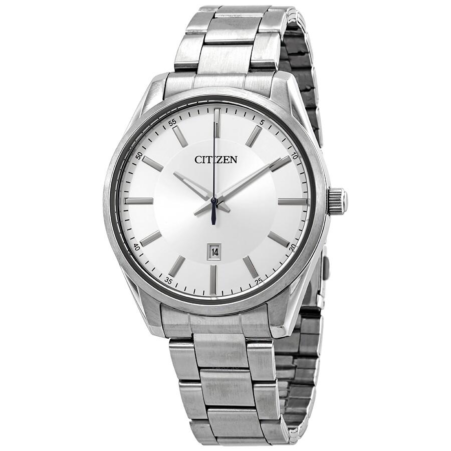 Citizen Quartz Silver Dial Stainless Steel Men's Watch BI1030-53A