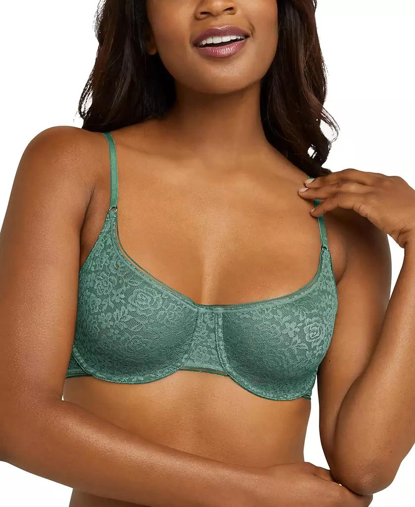 Maidenform Pure Comfort Stretch Lace Demi Underwire Bra DM202C 1