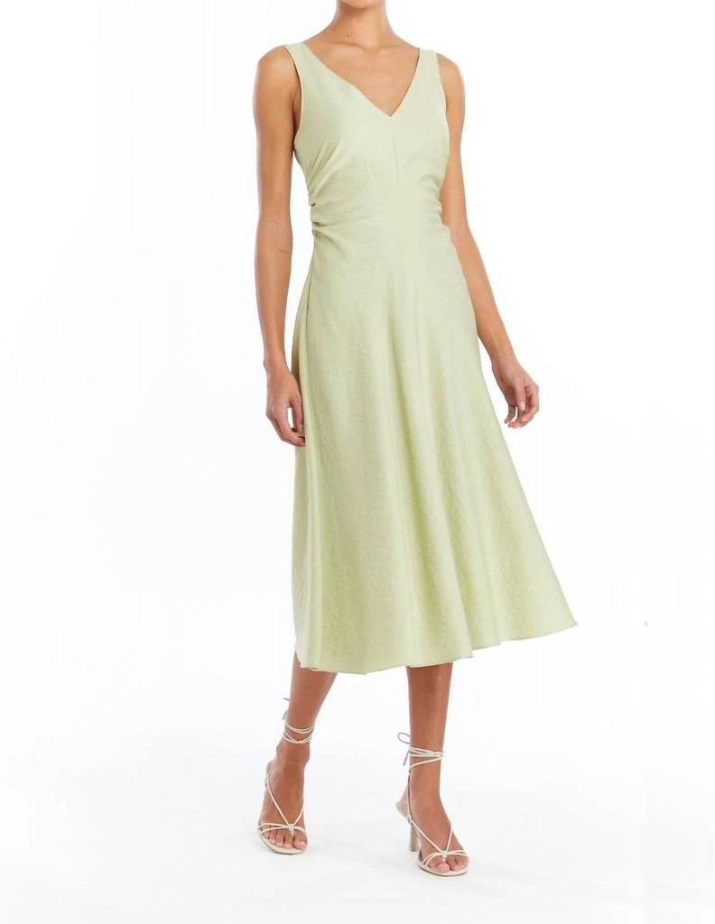 Amanda Uprichard Sabal Midi Dress In Aloe 1