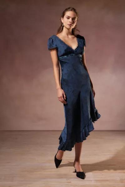 Kimchi Blue Kimchi Blue Cora Lace-Trim Asymmetrical Midi Dress