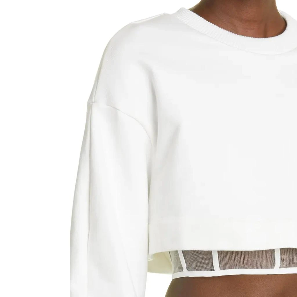 ALEXANDER MCQUEEN Alexander Mcqueen Cropped Corset Sweatshirt 4