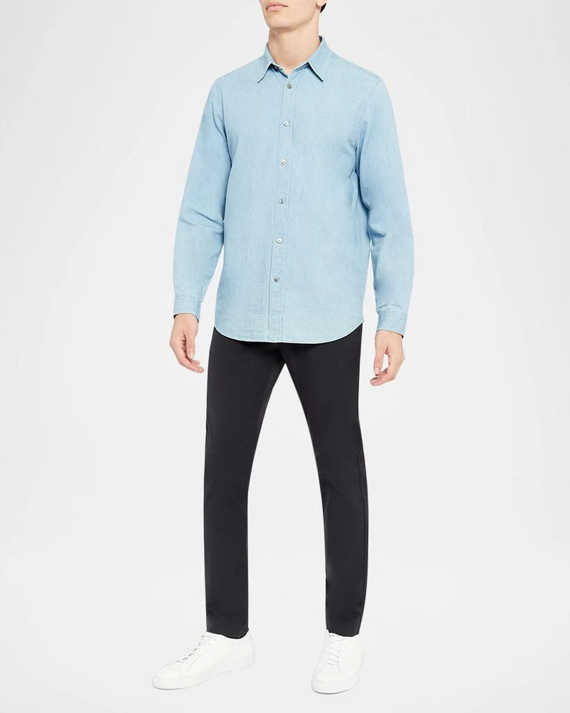 Theory Men's Noll Serge Chambray Button-Down Shirt 2