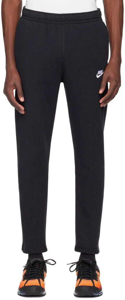 NIKE Black Embroidered Sweatpants 1