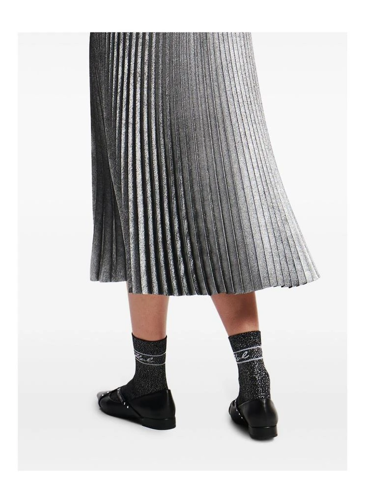 Karl Lagerfeld Paris Foil Pleated Skirt 4