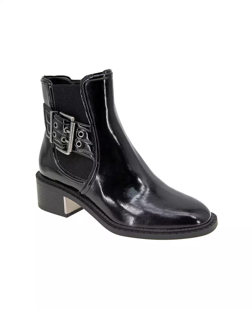 BCBG Women's Bovee Buckle Detail Booties