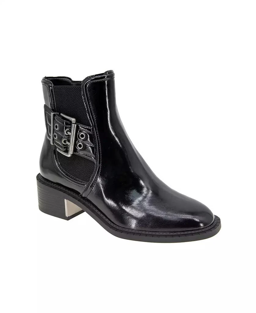 BCBG Women's Bovee Buckle Detail Booties 1