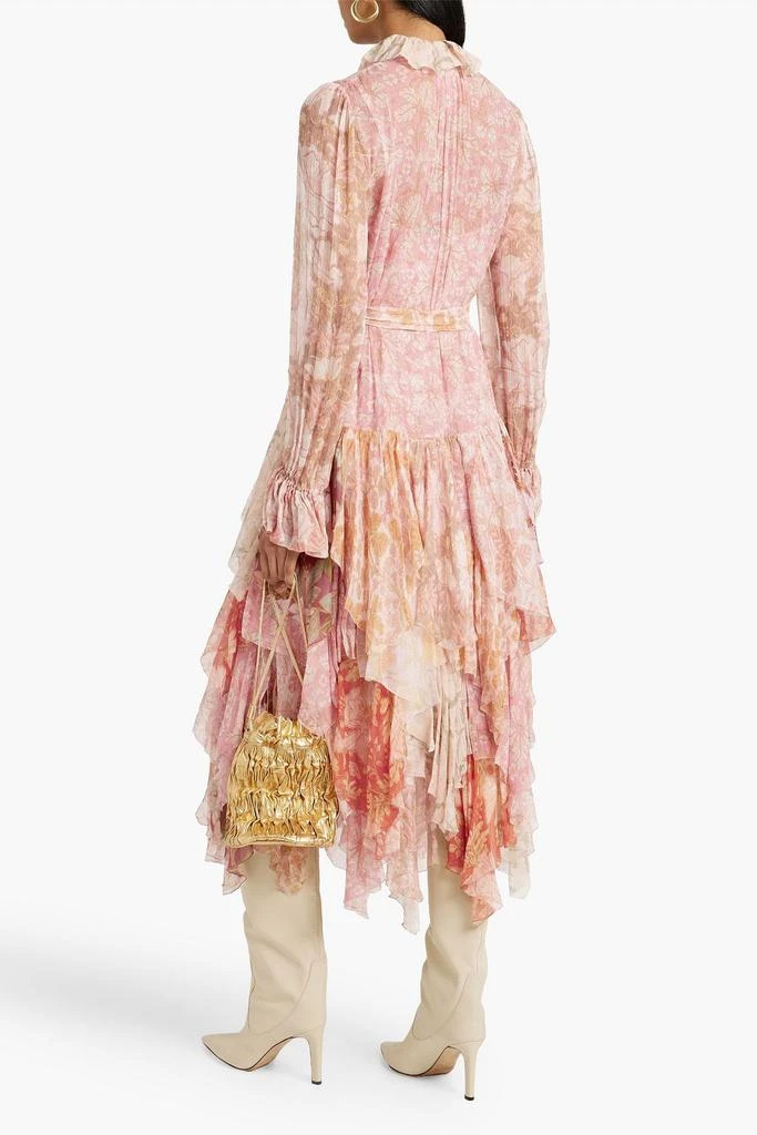 Zimmermann Ruffled floral-print silk-georgette midi dress 3