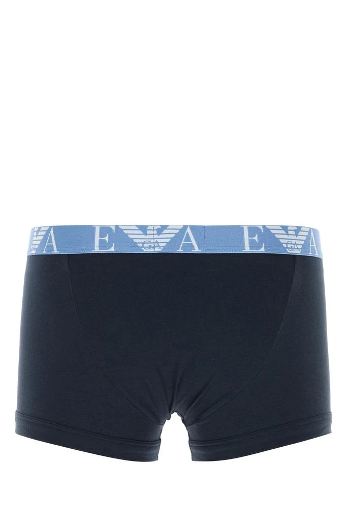 Emporio Armani Dark blue stretch cotton boxer set 2