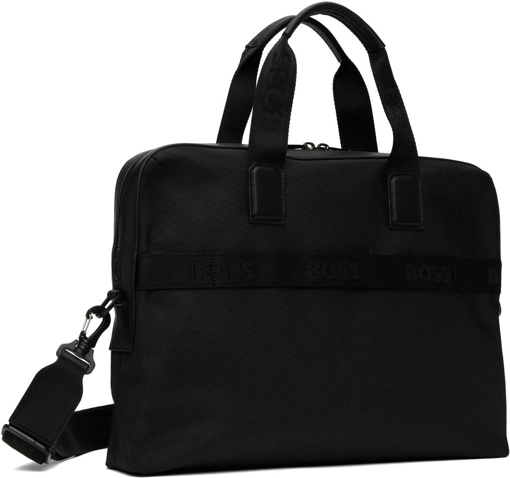 Hugo Boss Black Embossed-Logo Briefcase 3