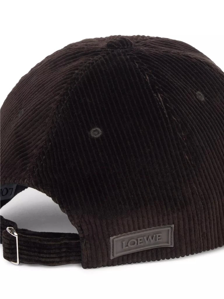 Loewe Logo Patch Corduroy Cap - Hats - Free Shipping  display picture 2