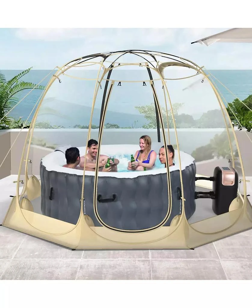 Mecale Clear Bubble Tent Transparent PVC Igloo, Instant Screen House 2