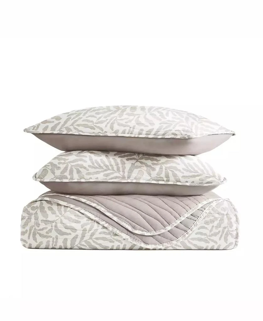 IENJOY HOME Tossed Ferns Reversible 3-Pc. Quilt Set 4