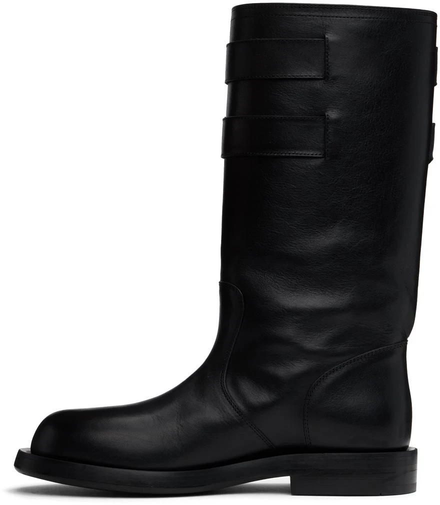 ANN DEMEULEMEESTER Black Milan Soft Biker Boots 3