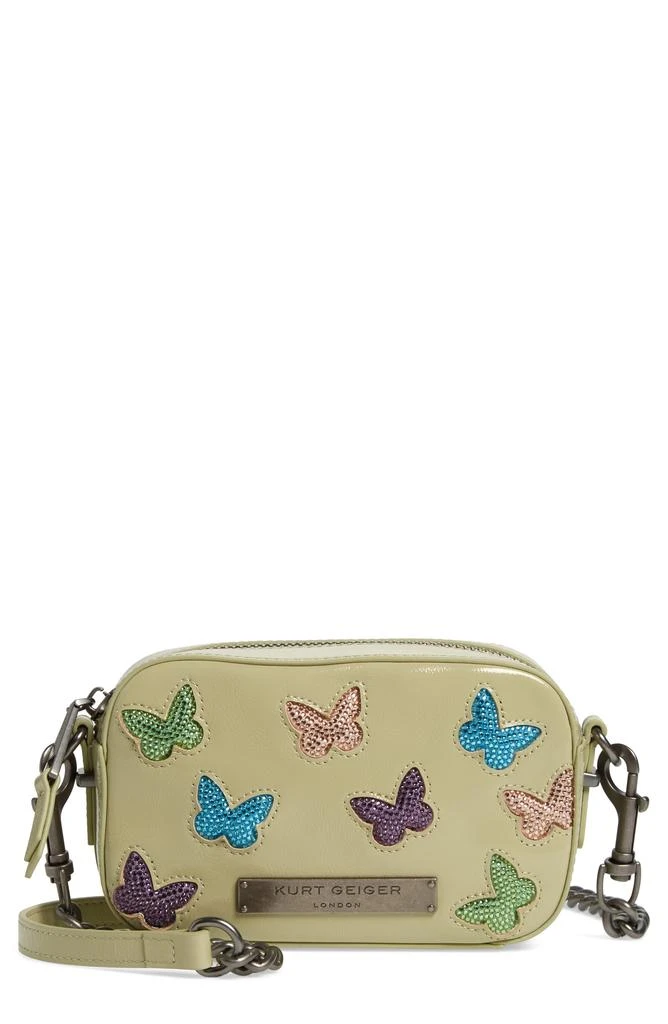 Kurt Geiger Crystal Butterfly Leather Crossbody Bag 1