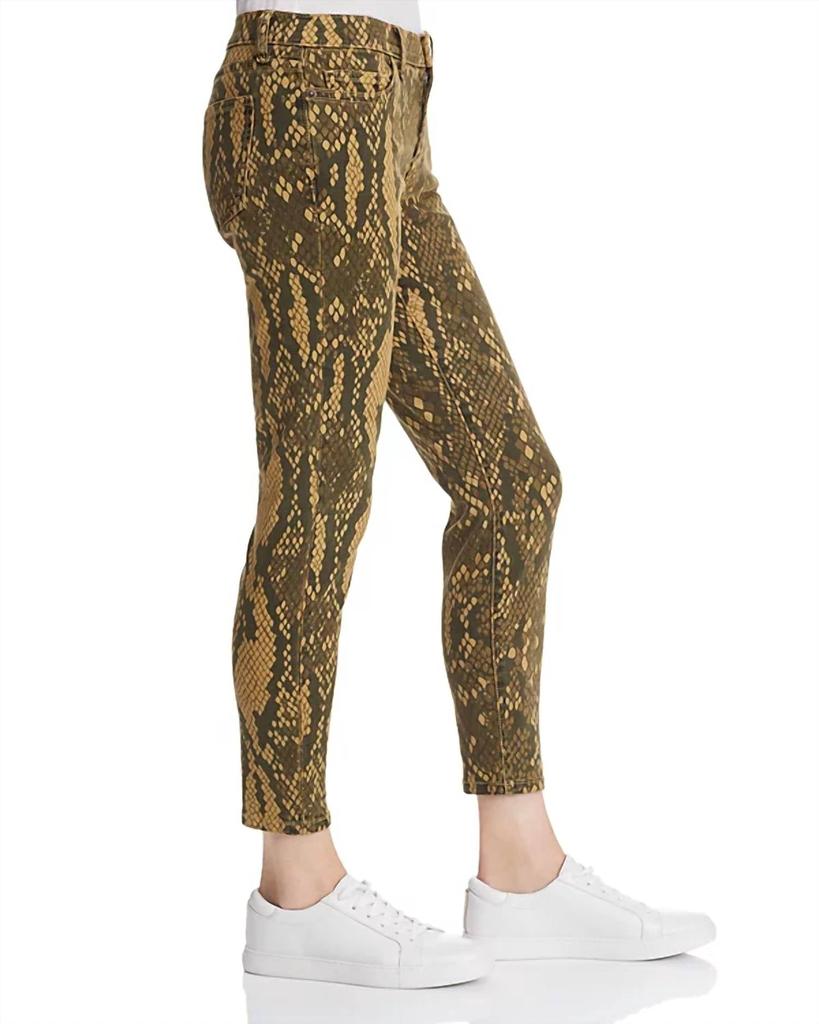 Current Elliott The Stiletto Snake Print Jeans In Burmese Python
