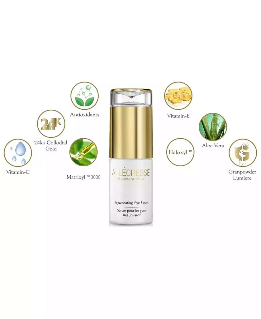Allegresse 24 Karat Skin Care Allegresse 24K Skincare Rejuvenating Eye Serum 1.0 oz 3