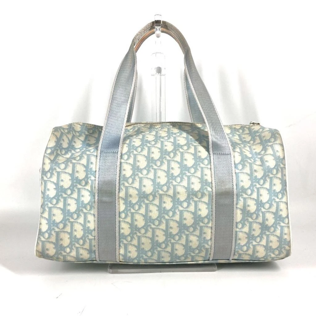 Dior Trotter blue Pvc Leather Boston Bag Handbag (Pre-Owned) 2