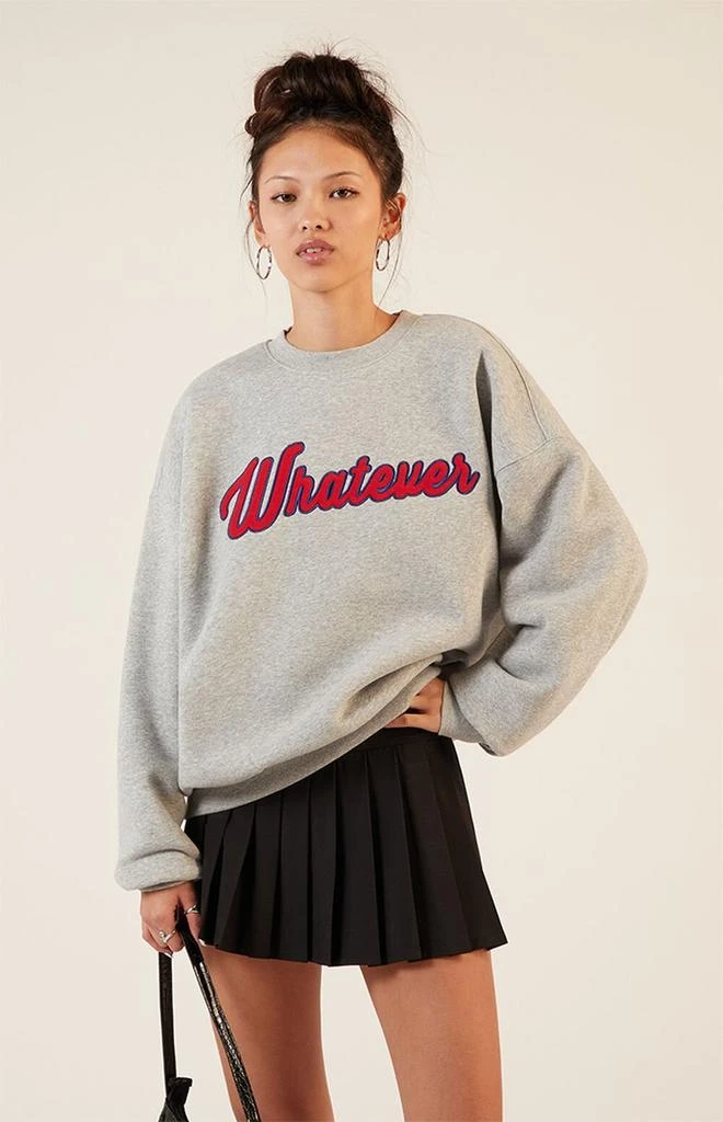 PacSun Whatever Crew Neck Sweatshirt 1
