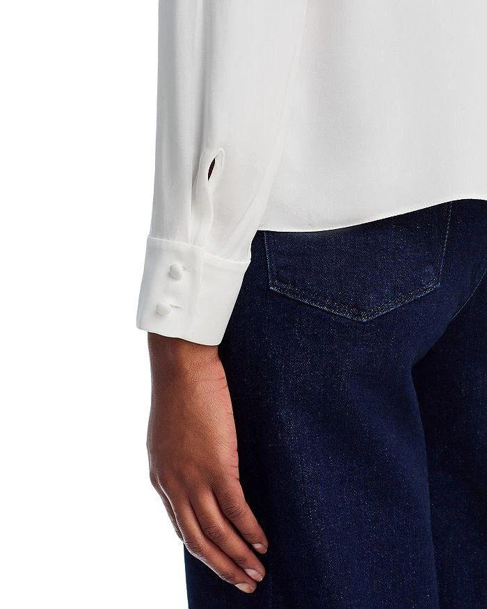 Alice + Olivia Willa Embellished Bow Collared Blouse 5