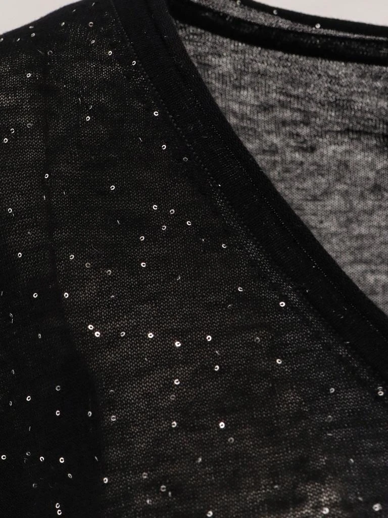 PINKO Salomone wool sweater with micro sequins 3