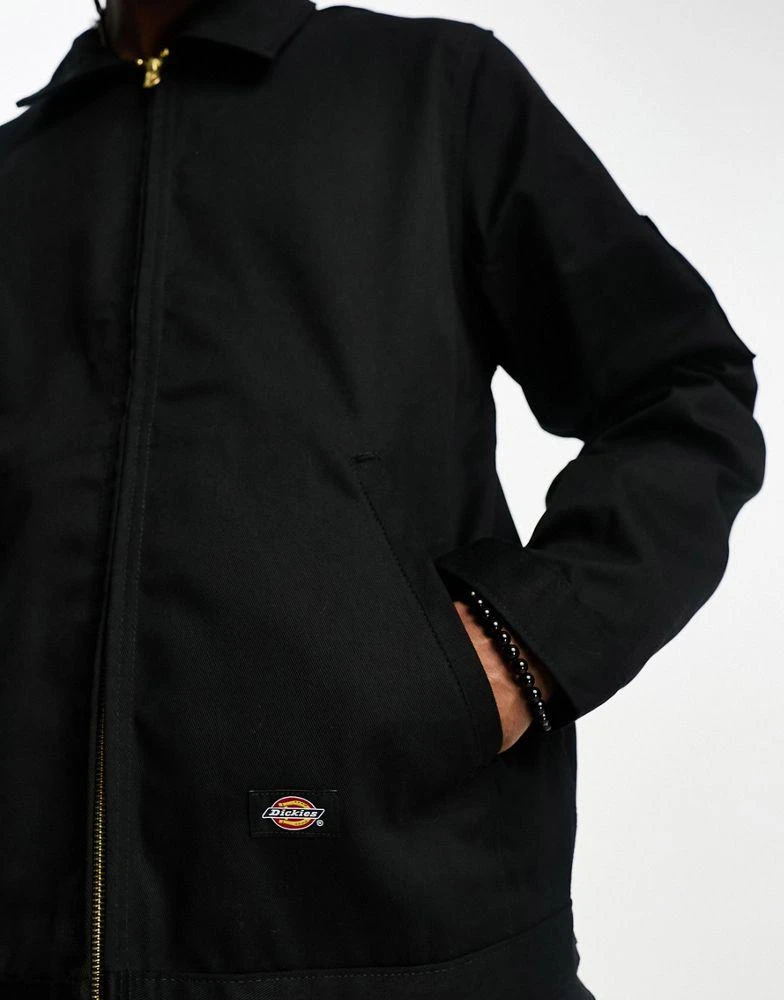 DICKIES Dickies unlined eisenhower jacket in black 3