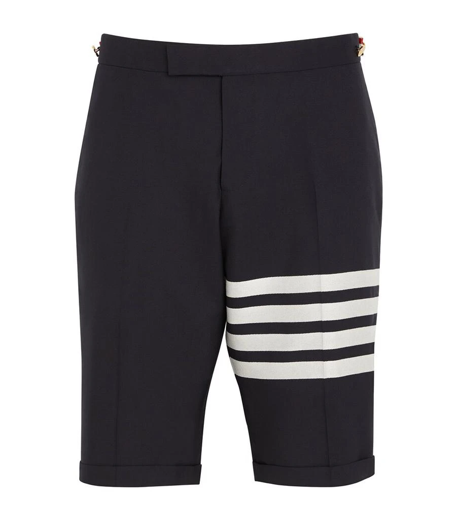 Thom Browne Wool 4-Bar Stripe Shorts 1